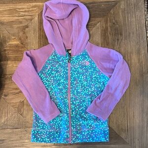 The North Face Kids Hoodie in Lavender and Teal